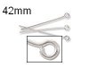 250Gram Silver Plated Eye Pins Jewelry Finding 30mm