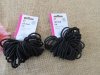 100Pcs Elastic Hair Bands Black Bobbles Hair Ties Wholesale Pric