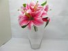 5Pcs Wedding Clear Glass Wide Top Table Flower Vases