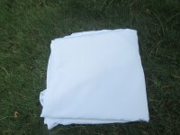 1Pc White Poly Table Cover Table Cloth Party Favor 300x300cm