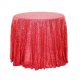 1Pc Red Sequin Table Cloth Cover Backdrop Wedding Party