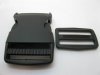 100Sets Black Side Release Buckles For 38mm Webbing