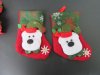 12Pcs Christmas Stocking Xmas Hanging Sock Gift Favor Bag