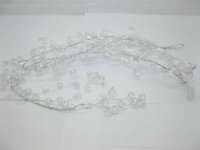 4X Clear Acrylic Beaded Floral Beaded Garland Branch - Diamonds