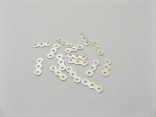 1000 Silver Spacer Bars 3 Hole 10mm Connector Jewellery Finding