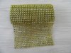 4Roll X 2Yds Golden Diamond Mesh Rhinestone Ribbon Crystal Wrap 4Roll X 2Yds Golden Diamond Mesh Rhinestone Ribbon Crystal Wrap