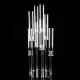 1Pc 9-Heads Tall Crystal Candle Holder Candelabra Centerpiece