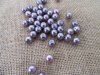 100Pcs Purple Simulate Pearl Glass Bead Loose Bead