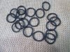 6sheet x 60pcs Black Small Hair Ties Slim Elastic Hair Bands 2cm
