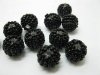 160pcs Plastic Black HandCraft Seed Beads Round
