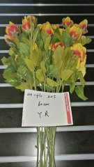 14Pcs Yellow and Red Flower 60cm Long we-flo205
