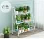 3-Layer White Flower Plant Pots Stand Shelf Shoe Rack Sundries