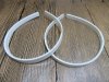 20X White Headbands Hair Clips Craft for DIY 12MM