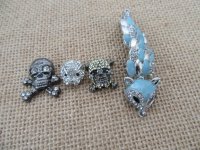 50Pcs Fox Skull Etc. Alloy Metal Beads Pendant Charms Assorted