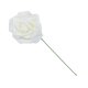 25Pcs Ivory Rose Artificial Foam Flower Hair Pick Wedding