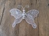 6Pcs White Butterfly Clip-on Decoration Hair Clip
