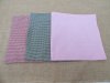 100X Grid Semi-finished Unfinished Pouches for DIY Craft Scrapbo