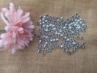 250g (1100Pcs) Silver Plated Pony Beads Jewelry Finding 8mm