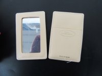 12Pcs Ivory PU Leather Credit Card ID Holder Wallet w/Mirror