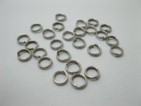 2500 Nickel Plated Split Rings Jewellery Finding 6mm