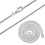 5X New Fashion Silver Box Chain Necklace Jewelry