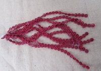 10Strands x 26Pcs Red Peace Gemstome Beads 15x4mm