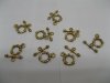 100 Sets Antique Bronze Rope Toggle Clasps 15mm finding