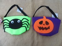4Pcs Trick or Treat Bag Candy Bag Tote Bucket Halloween Party