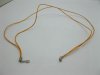 95 Orange 2-String Waxen Strings For Necklace Nickel Clasp
