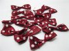 500X Dark Red Bowknot Bow Tie Decorative Embellishments