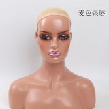 1Pc Female Mannequin Bald Head Display Props Shoulders Bust