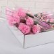 60Pcs Pink Bath Artificial Carnation Soap Flower Mother's Day
