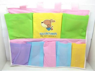 10 Nonwoven 8 Compartment Pockets Wall Hanging Bag