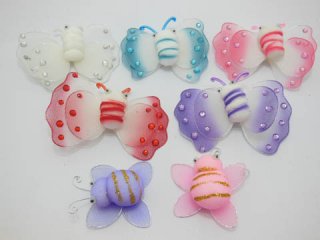 50 Stocking Bee Body Crafts Embellishments Assorted