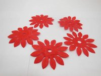 500 Red Craft Sunflower Embellishments Trims