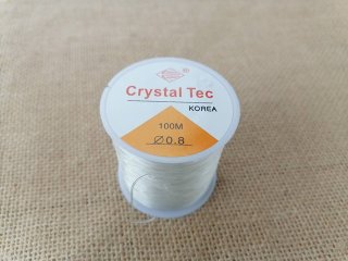 2x100Meter Stretch Elastic Beading Wire for Jewelry Supply 0.8mm