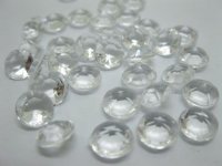 1000 Diamond Confetti 8mm Wedding Table Scatter- Transparent