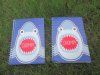 2Pcs Blue Shark Notebooks Message Note Memo Pad Hoop Notebook