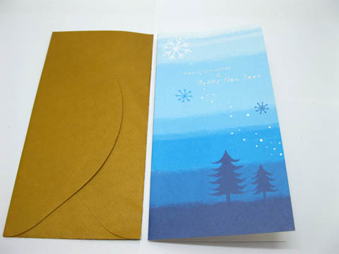200 Beauty Dawn Christmas Greeting Gift Cards w/Envelopes - Click Image to Close