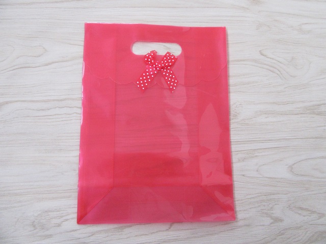 12 New Clear Red Gift Bag for Wedding Bomboniere 26x19.3x8.5cm - Click Image to Close
