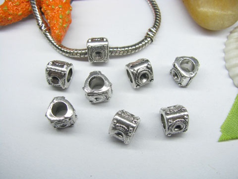 20pcs Tibetan Silver Triangle Beads Fit European Beads - Click Image to Close