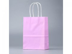 48 Bulk Kraft Paper Gift Carry Shopping Bag 27x21x11cm Pink 48 Bulk Kraft Paper Gift Carry Shopping Bag 27x21x11cm Pink