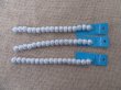 (image for) 12Strands X 17Pcs Round Silvery Plastic Beads 14mm Dia.