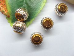 20pcs Gold Silver Carved Lantern Aluminum Beads Fit European Bea 20pcs Gold Silver Carved Lantern Aluminum Beads Fit European Bea