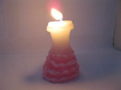 (image for) 10X Pink Bride Dress Candles Wedding Bomboniere Favor