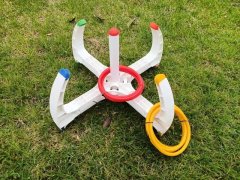 1Set Hoop Ring Toss Set Tailgate Family Kids Game