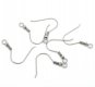 1000Pcs Nickel Color Ear Wire Hooks W/Bead Coil 1000Pcs Nickel Color Ear Wire Hooks W/Bead Coil