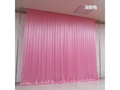 (image for) 1X Pink Silk Cloth Wedding Party Backdrop Curtain Drapes Background 3x3m