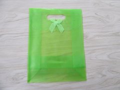 (image for) 12 New Clear Green Gift Bag for Wedding Bomboniere 26x19.3x8.5cm