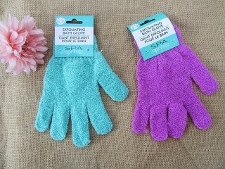 12Pcs Full Finger Exfoliating Body Bath Gloves Scrubber Gloves (image for) 12Pcs Full Finger Exfoliating Body Bath Gloves Scrubber Gloves